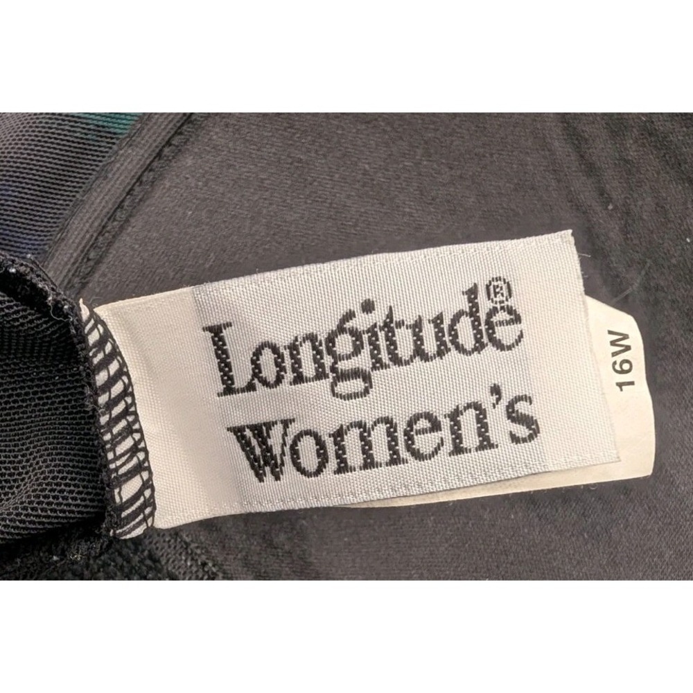 Longitude Women's 16W Bathing Suit Color Blocked Slimming One Piece Swimsuit - Picture 5 of 10